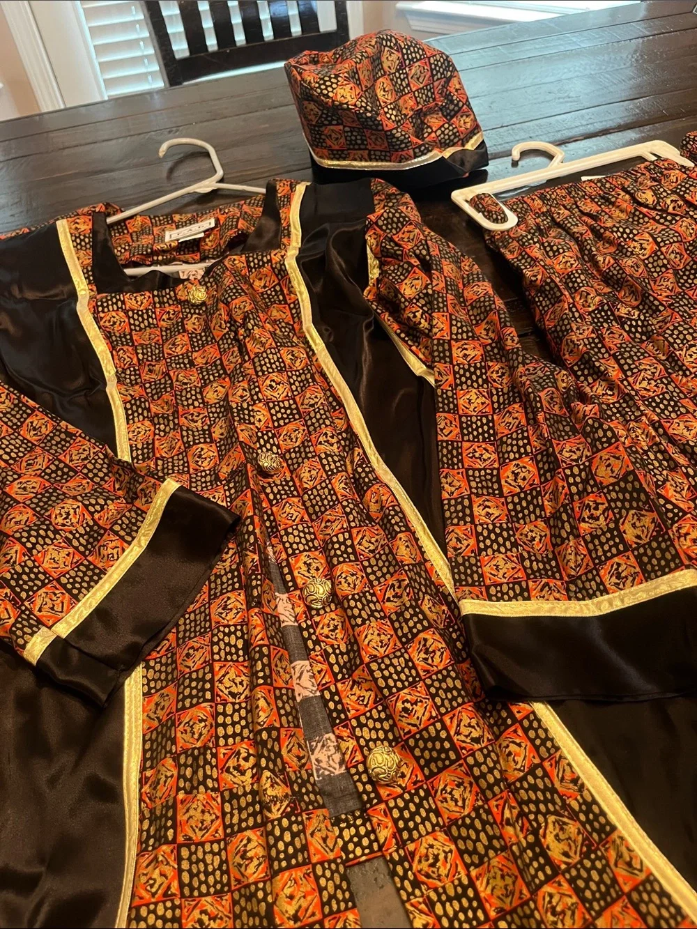 FAD AFRICAn Womens inspired jacket and matching Kufi  Hat  and Skirt z